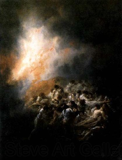 Francisco de goya y Lucientes Fire at Night